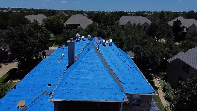 Installation of Malarkey VIsta Class 4 Shingles completed by Texas Professional Roofing