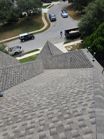Roof Installation in Leander, TX 78641 – GAF Timberline HDZ Weathered Wood completed by Texas Professional Roofing