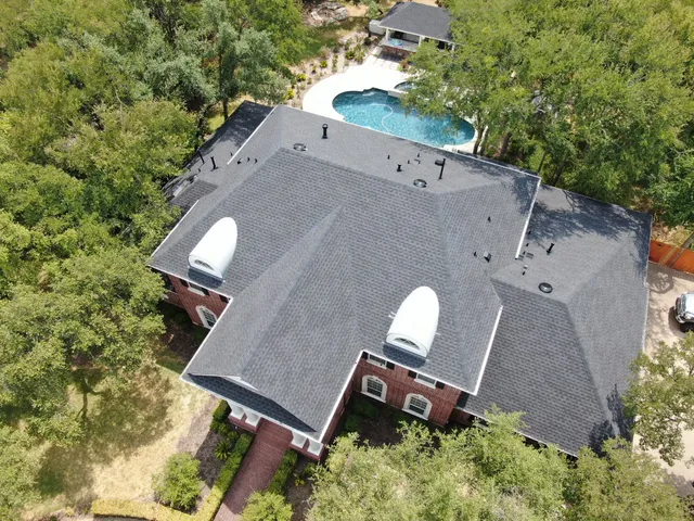 Roof Replacement with GAF Timberline HDz (Class 3 Impact Resistant) completed by Texas Professional Roofing
