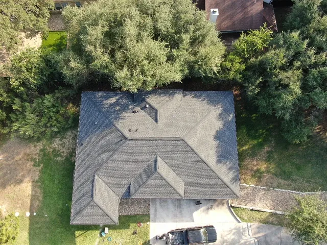 GAF Timberline UHDZ Charcoal – Class 4 IR Roof Replacement completed by Texas Professional Roofing