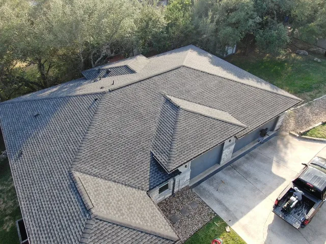 GAF Timberline UHDZ Charcoal – Class 4 IR Roof Replacement completed by Texas Professional Roofing