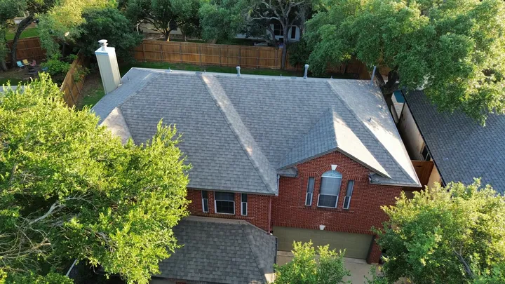 Installation of the IKO Cambridge Weathered Wood completed by Texas Professional Roofing