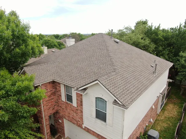 Mayfield Ranch, Round Rock, TX Roof Replacement with GAF Timberline HDZ Shingles completed by Texas Professional Roofing