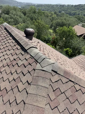 Repair Leaking Ridge Cap Shingles completed by Texas Professional Roofing